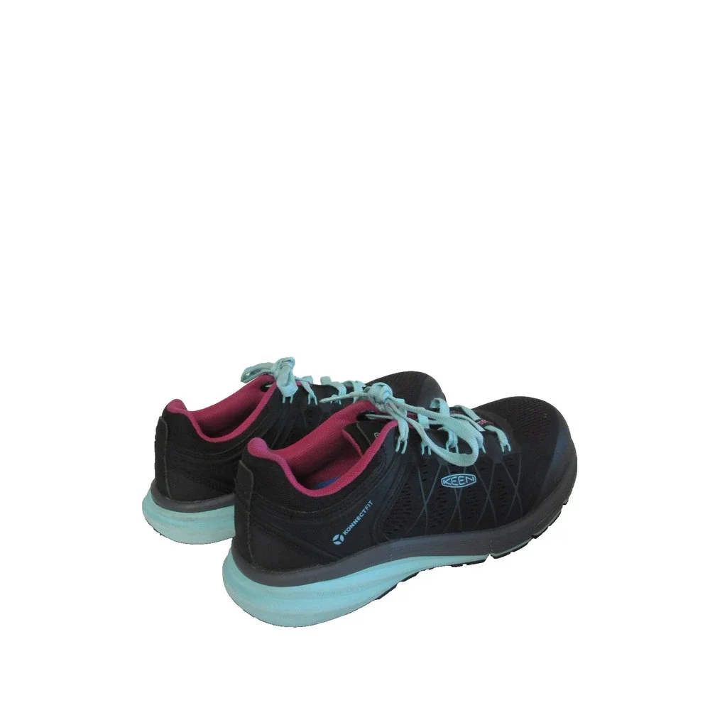 KEEN Black & Green Konnectfit 8.5M Carbon Fibre Toe Low Top Lace Up Sneakers